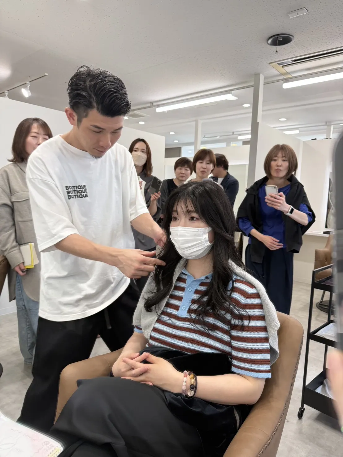 堀江さんから直接学ぶ4cmスタッフ — 第1回パーマ講習